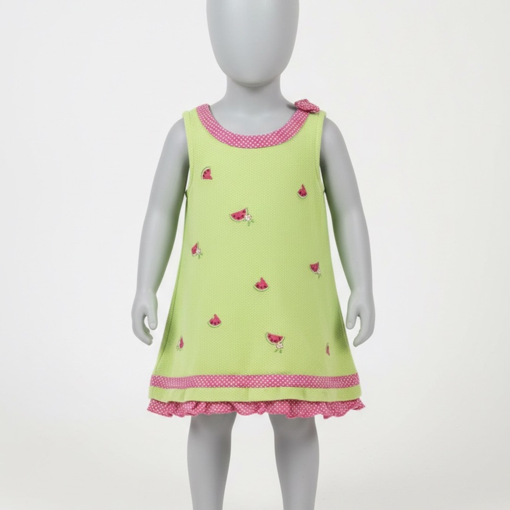 Starting Out Lime and Pink Baby Dress